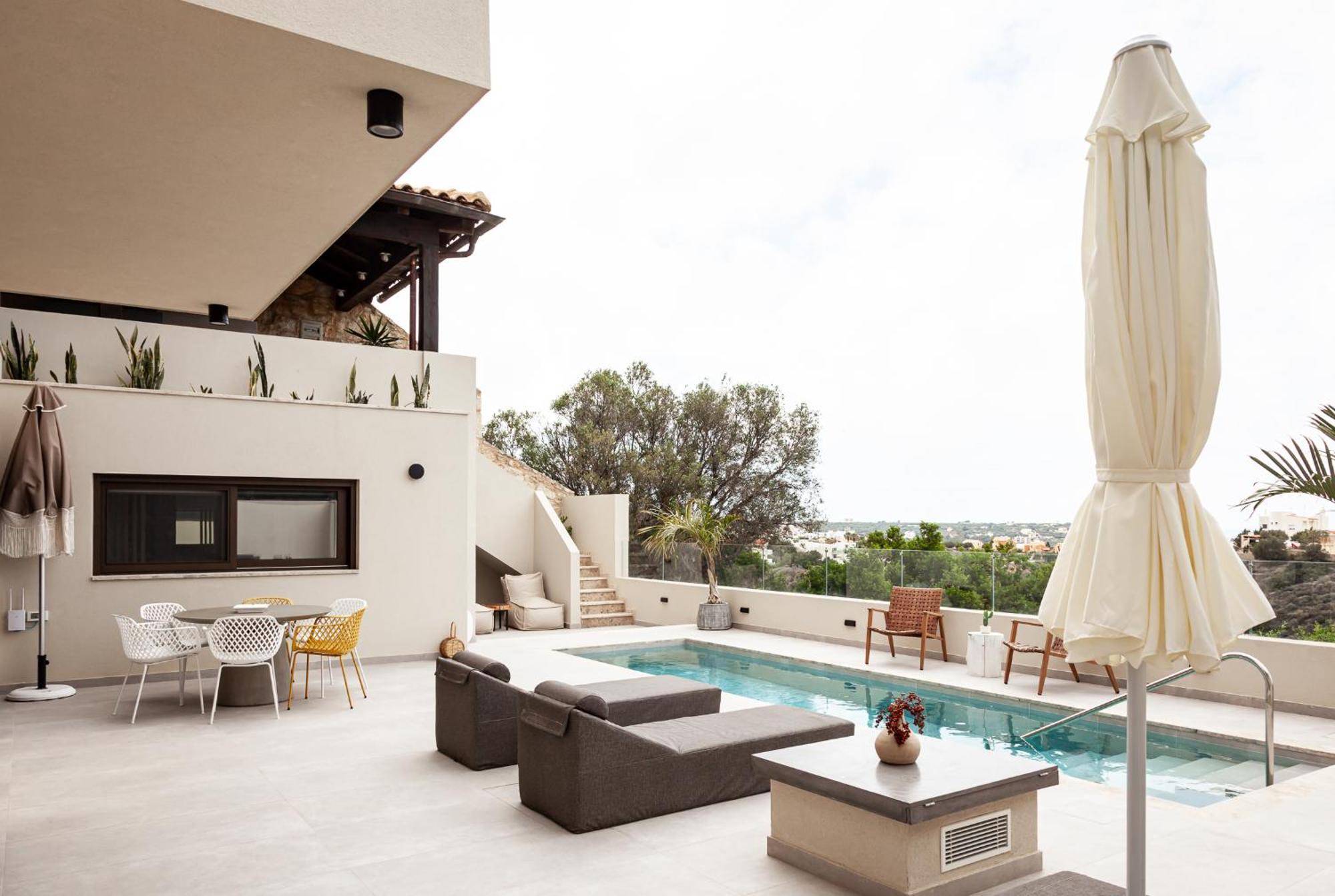 Orama Luxury Suite 3 Bedrooms With Private Pool Hersonissos  Exterior photo