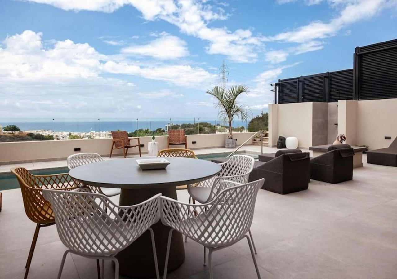 Orama Luxury Suite 3 Bedrooms With Private Pool Hersonissos  Exterior photo
